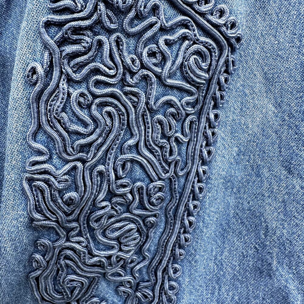 Hunt Club Petite Jean Button down blouse size small - Picture 6 of 7
